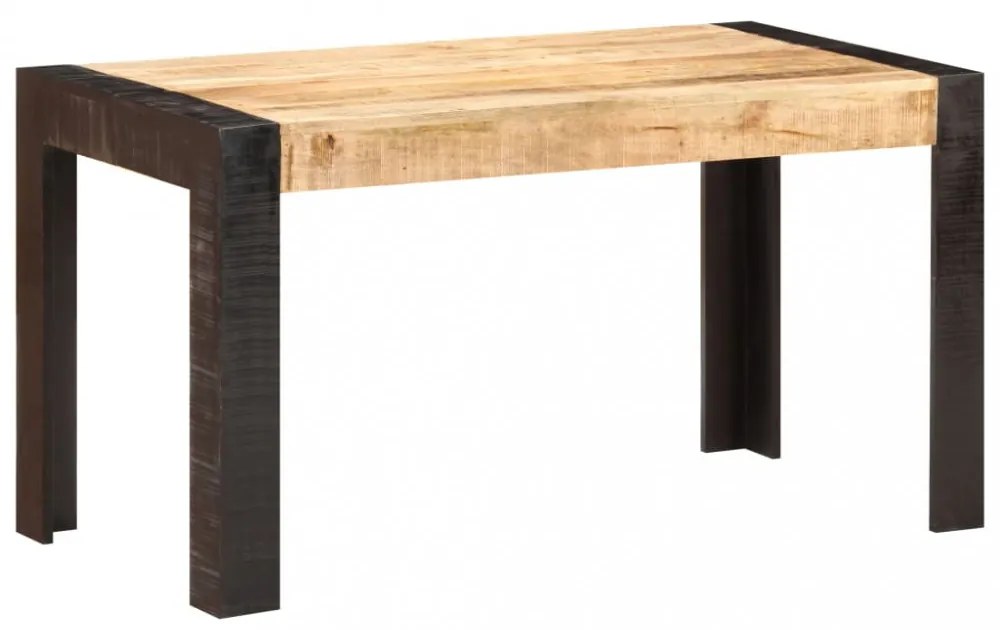 vidaXL tömör nyers mangófa étkezőasztal 140 x 70 x 76 cm