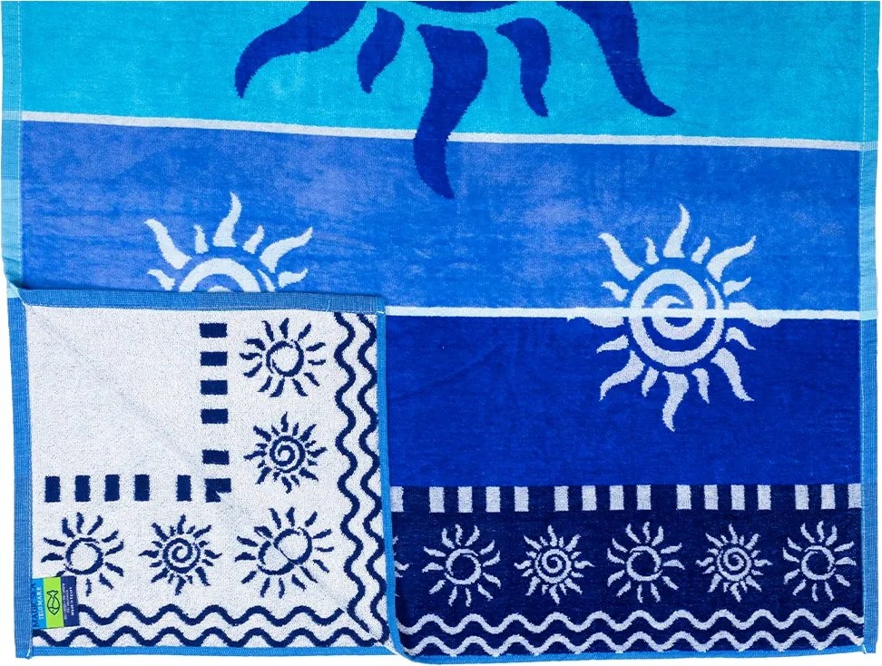 STROMBOLI Strandtörölköző kék 165x90cm