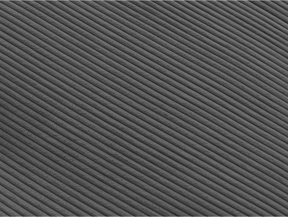 Sötétszürke kordbársony sarokkanapé Belair – Bobochic Paris