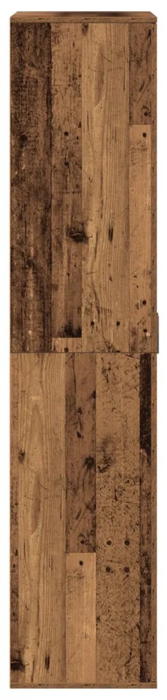 Magas Szekrény Régi Fa 80x39x178 cm Műanyag Fa