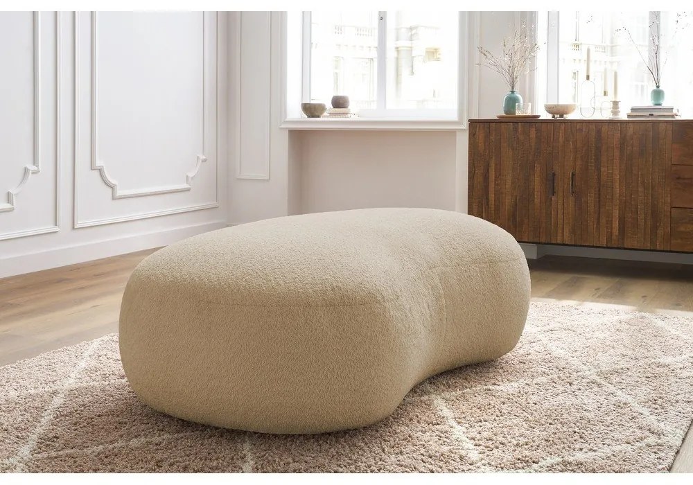 Bézs buklé szövet lábtartó Saint-Germain – Bobochic Paris