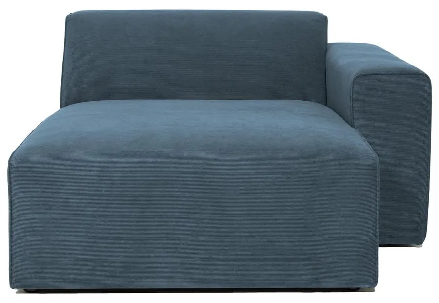 Kék kordbársony kanapé modul (jobb oldali) Sting – Scandic