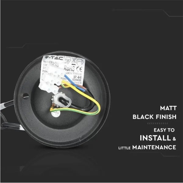 Kültéri csillár láncon 1xE27/40W/230V IP44 fekete