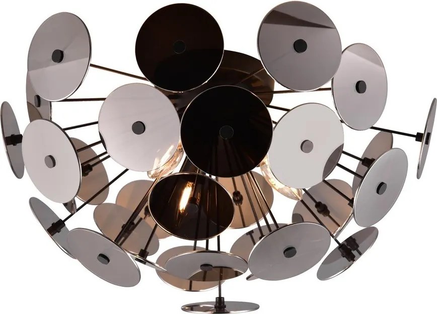 Matt fekete mennyezeti lámpa Discalgo – Trio