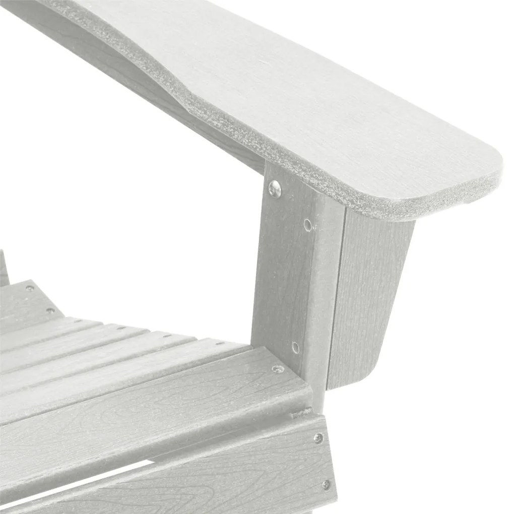 Adirondack szék lábtartóval Fehér HDPE