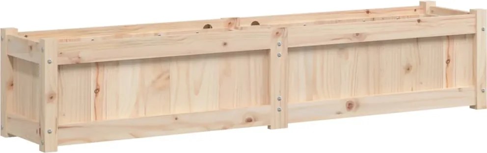 vidaXL tömör fenyőfa növénytartó 150x31x31 cm