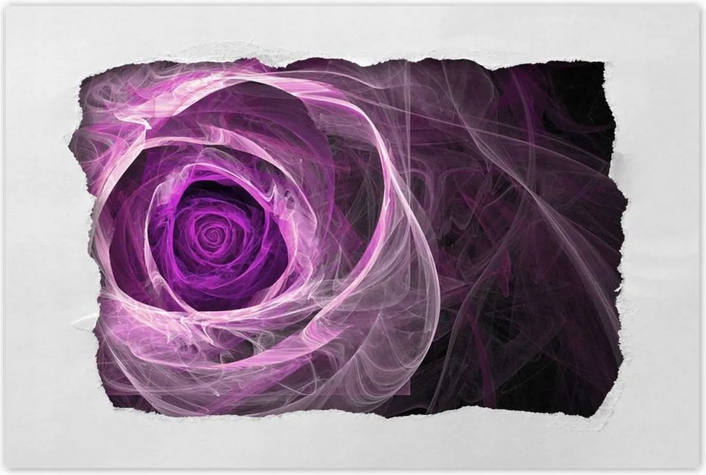 Poszterek 120x80 Fraktál rózsa