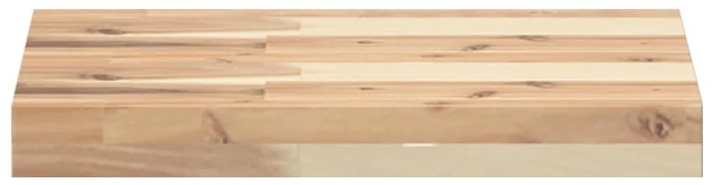 3 db kezeletlen tömör akácfa függőpolc 60 x 30 x 4 cm