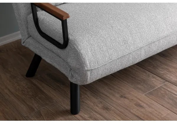 Kétszemélyes kihúzható kanapé QIRA szürke