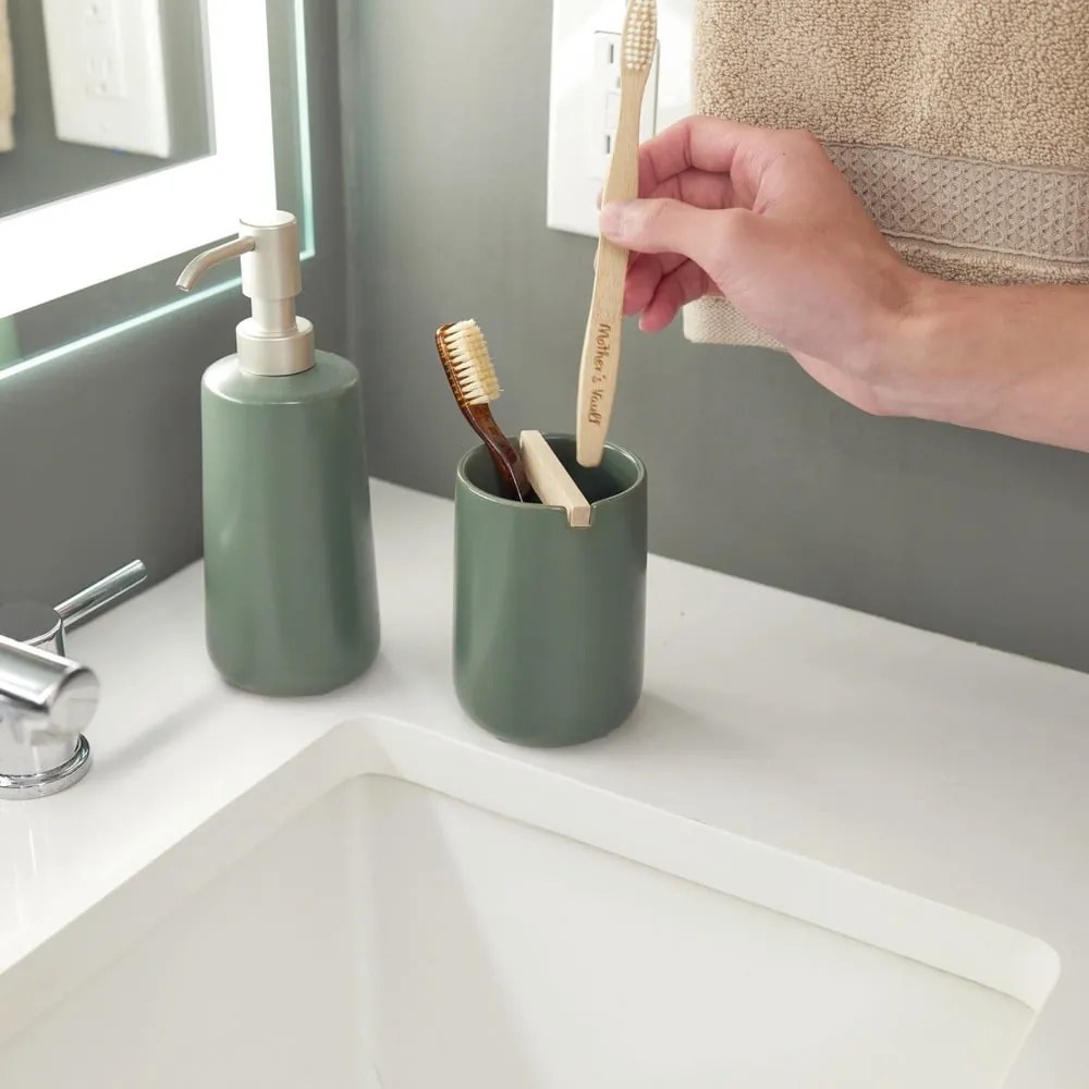 Eco Vanity zöld kerámia szappanadagoló - iDesign