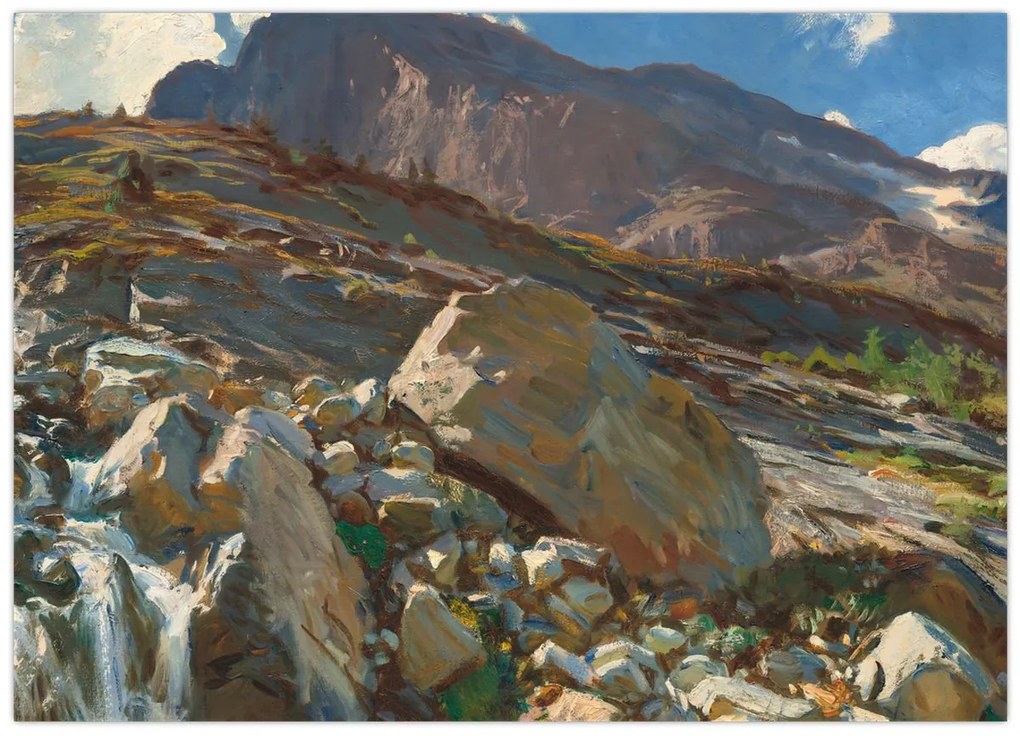 Üveg kép - John Singer Sargent, Simplon Pass, reprodukciók (70x50 cm)