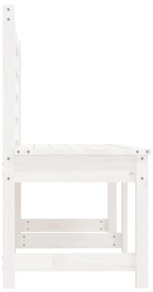 fehér tömör fenyőfa kerti pad 157,5 cm