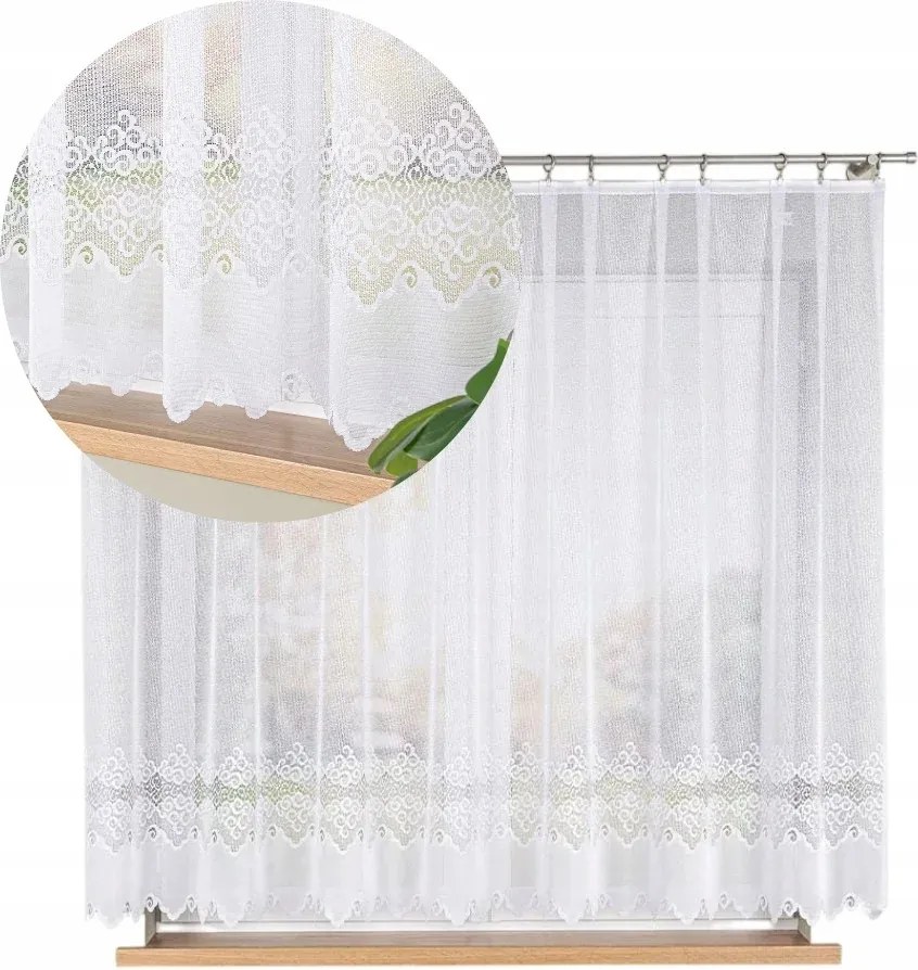 Jacquard Függöny Egyenesen A Nappaliba Modesta 300x160cm