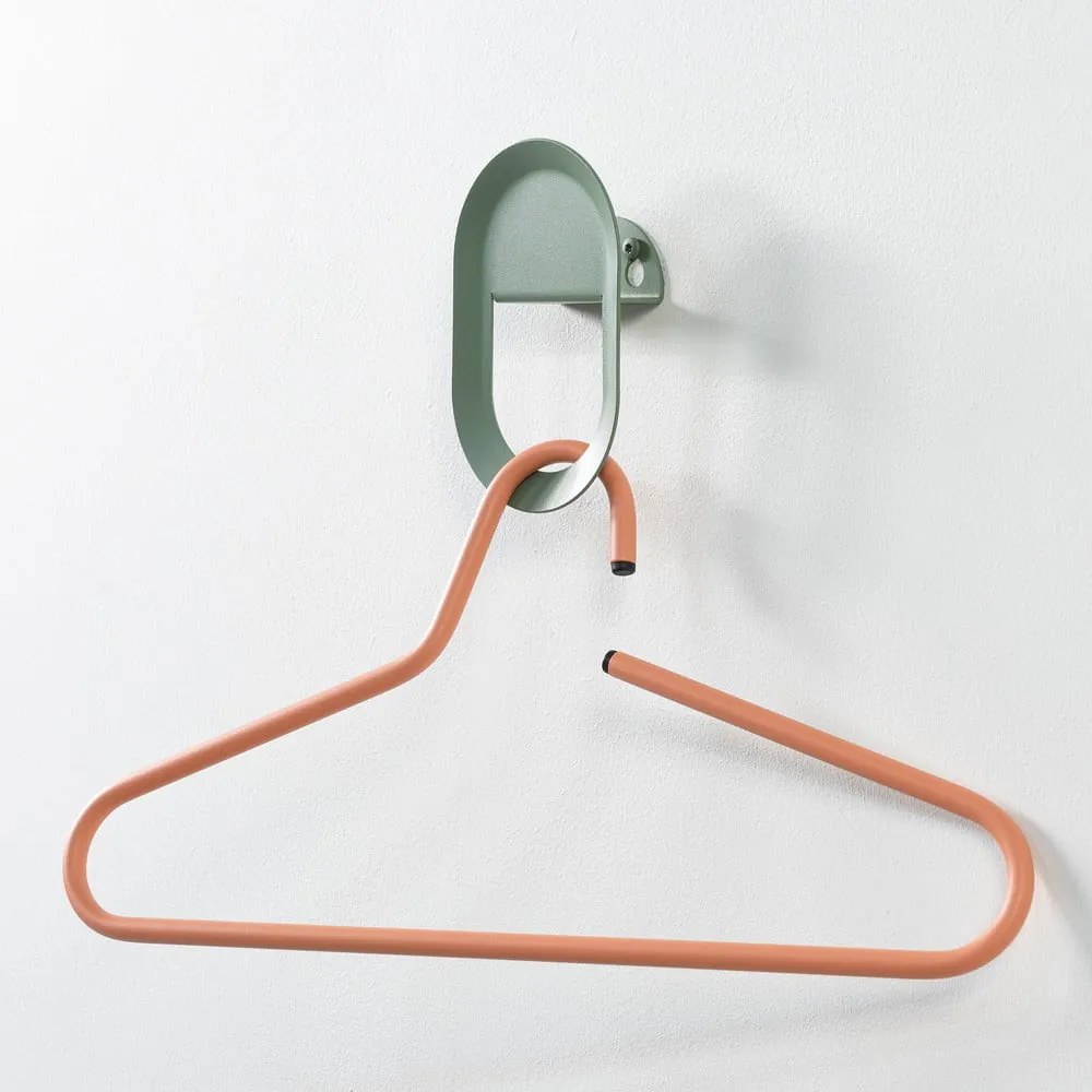 Szürkészöld fali acél akasztó Coucou – Spinder Design