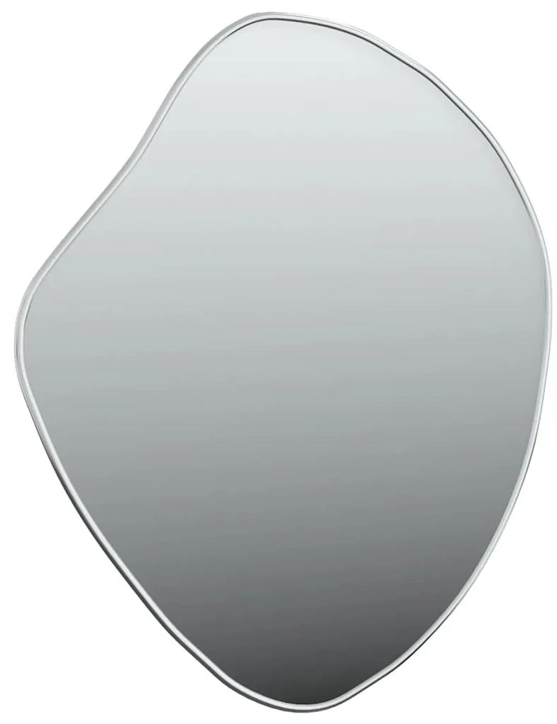ezüstszínű falitükör 60x50 cm