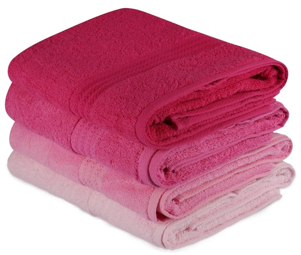 Fürdőlepedő Szett (4 db) Rainbow - Pink