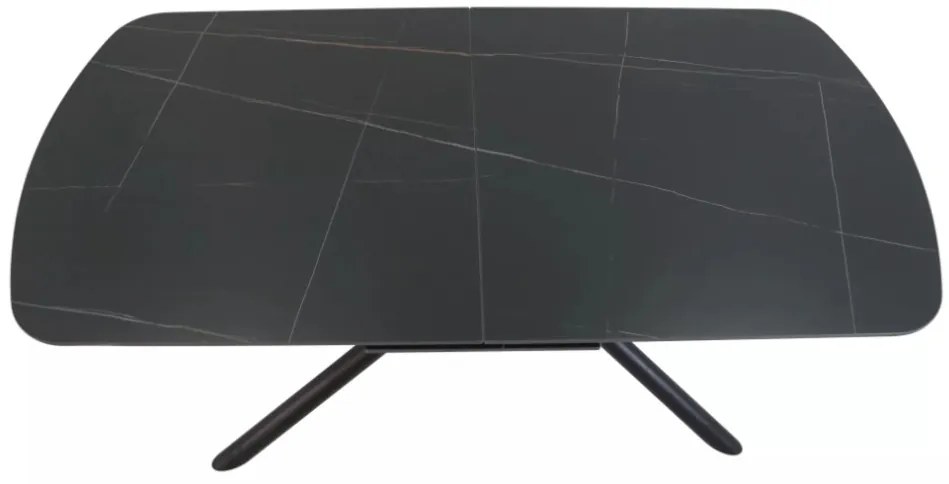 Vector bővíthető étkezőasztal fekete 160-200cm