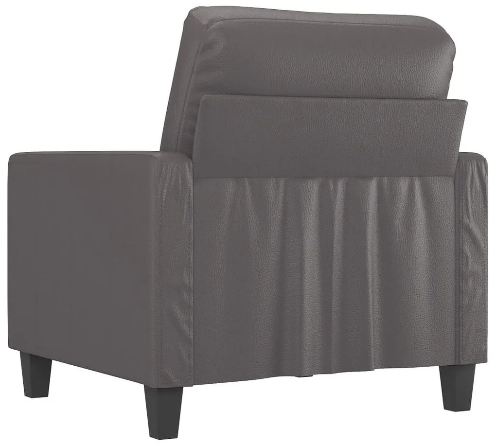 vidaXL szürke műbőr kanapészék 60 cm