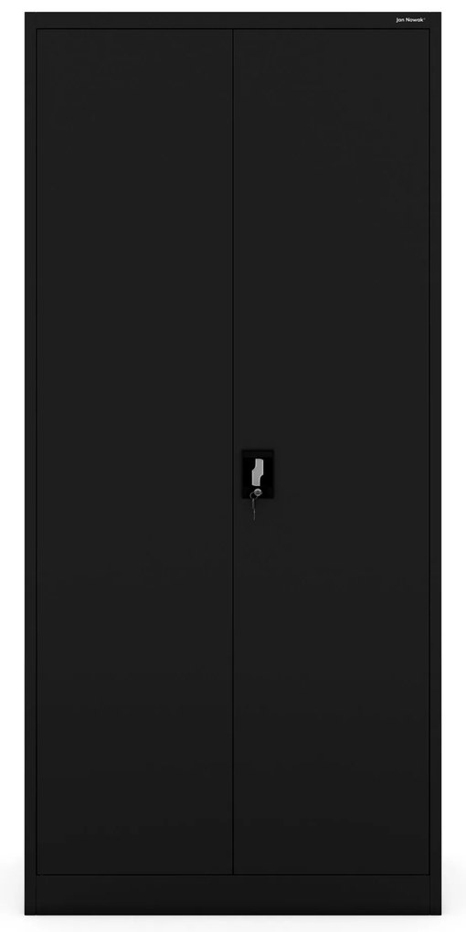 Fém iratszekrény JAN H, 900 x 1950 x 400 mm, fekete