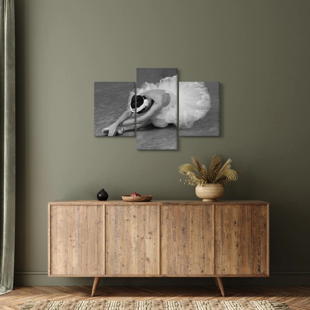 Kép - Balerina, fekete-fehér (90x60 cm)