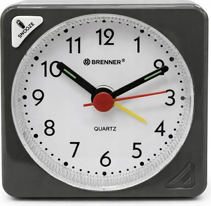 Kvarc Ébresztőóra Brenner Re 03 Szürke Kocka Hálózsák Snooze