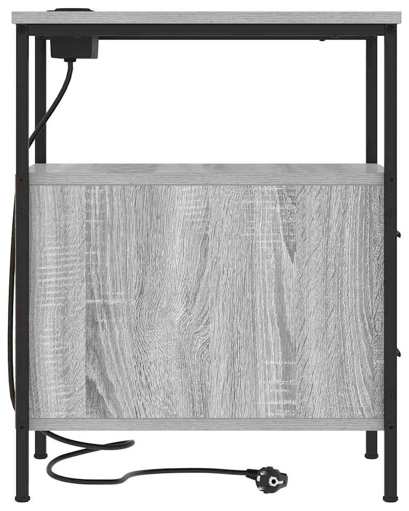 Éjjeli Szekrények 2 pcs Szürke sonoma 30 x 48 x 61 cm Faanyag