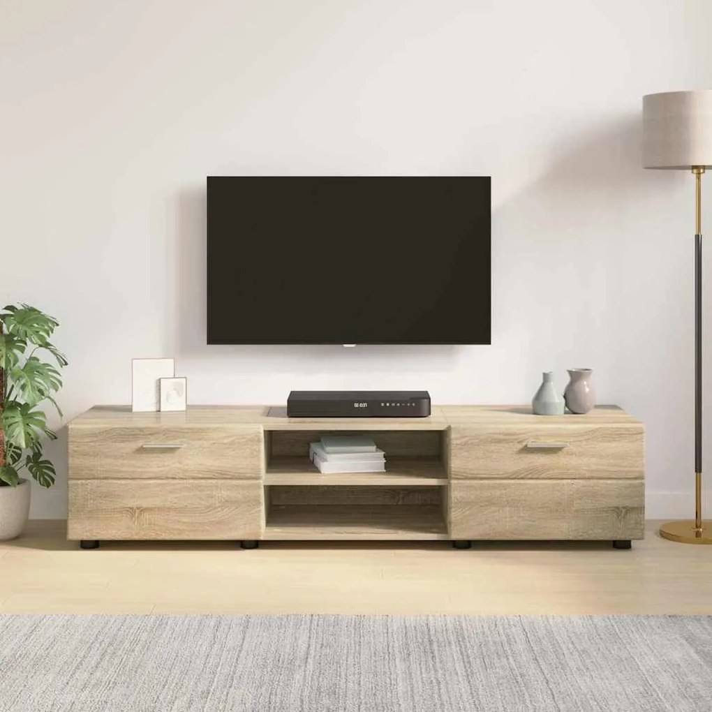 TV szekrény fiókkal sonoma tölgy 150 x 39 x 30 cm Faanyag