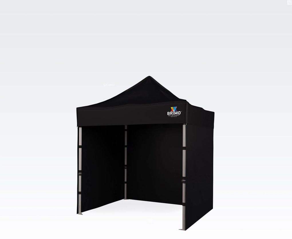 Exkluzív megoldás az Ön marketingjéhez: Rendezvénysátor 2x2 m – Erőfeszítés nélkül, maximális hatással! - plusz 3 oldalfal - Fekete