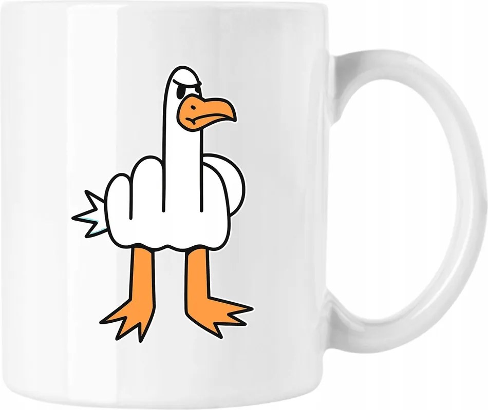 Bögre Lúd Fu#k humor Fehér 330ml