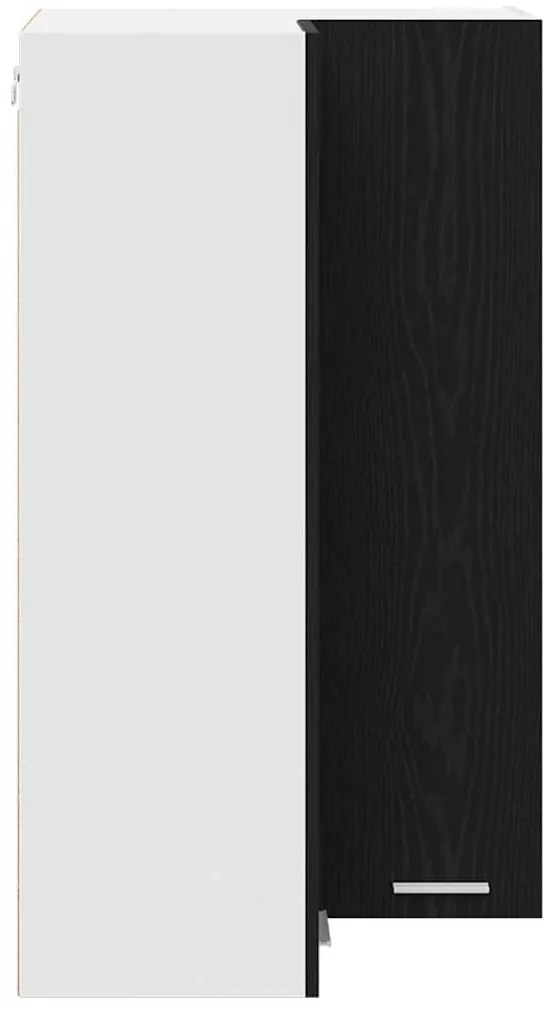 Függő szekrény Riga Fekete tölgy és fehér 57 x 57 x 100 cm