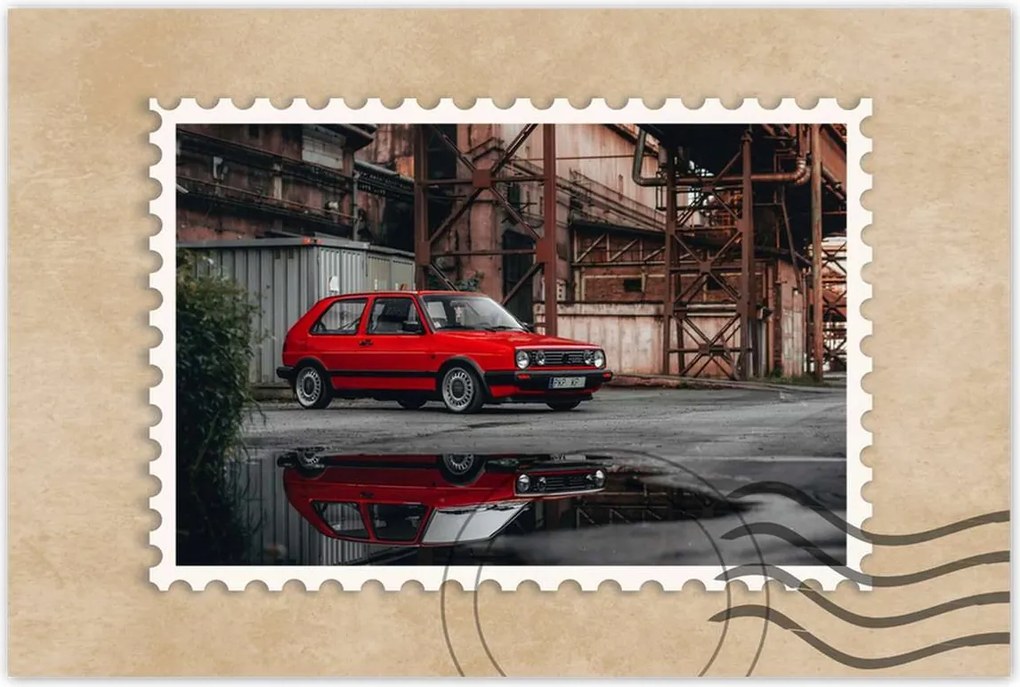 Poszterek 120x80 Vw Golf Dupla 2 II Gtd