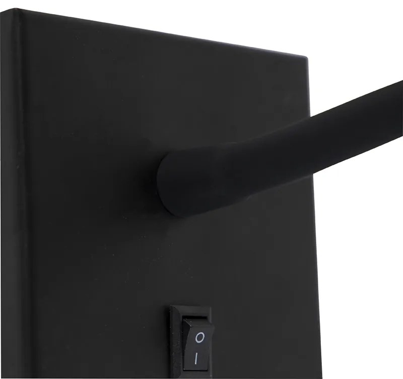 Modern rugalmas fali lámpa fekete LED-del - Flex