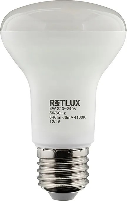 Retlux RLL 282 R63 E27 Spot 8W CW LED izzó (hideg fehér 4100K)