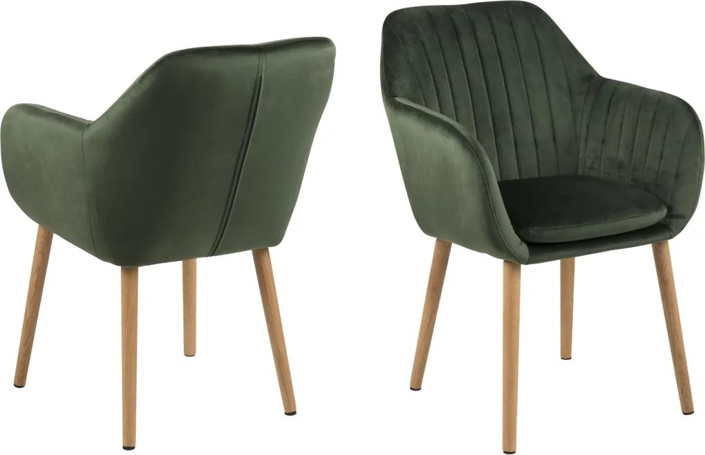 Stílusos szék Nashira - erdei zöld VIC