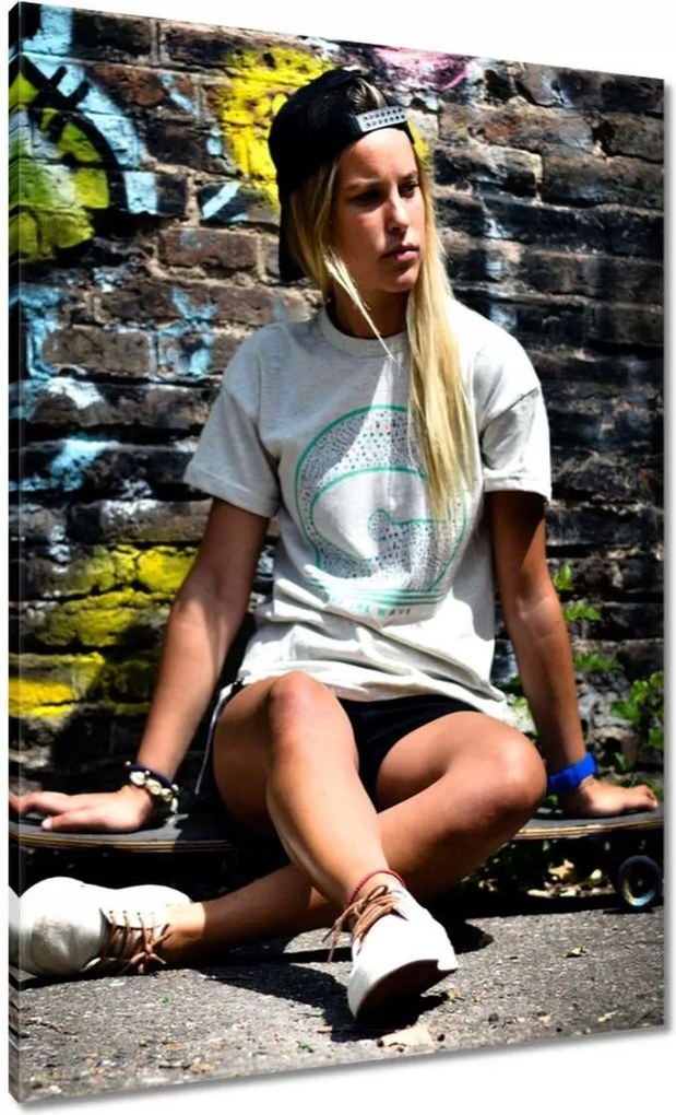 Vászonkép 70x100 Gördeszka Deszka Ugrálókötél