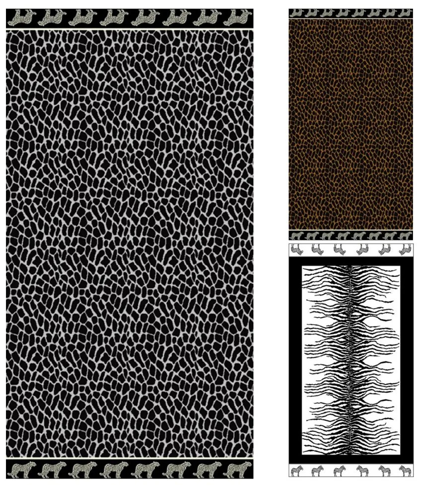 Afrika szürke leopárd strandtörölköző