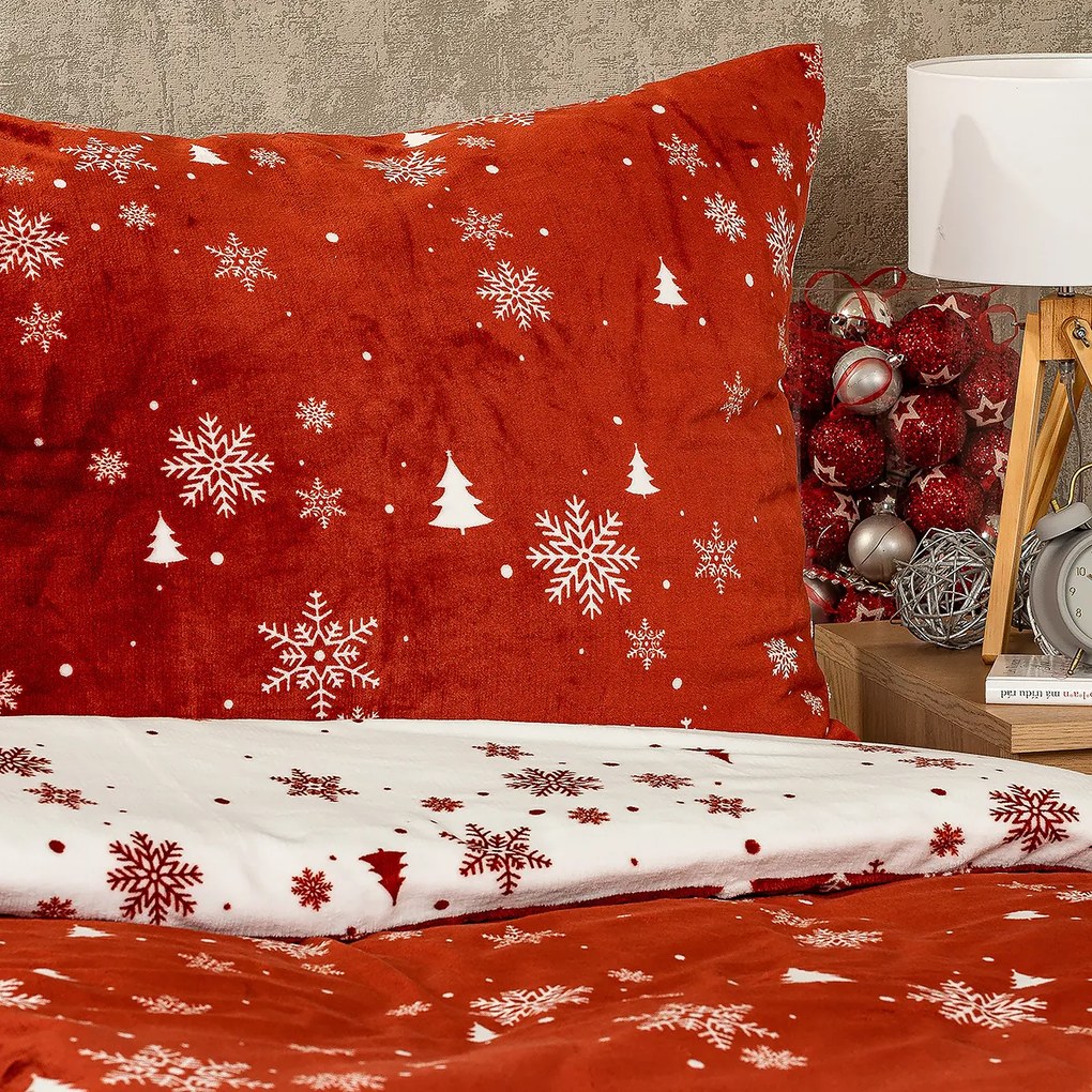 4Home Happy winter mikroflanel ágyneműhuzat, 140 x 200 cm, 70 x 90 cm, 140 x 200 cm, 70 x 90 cm