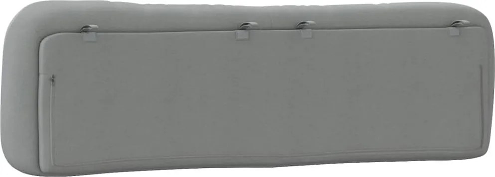 világosszürke szövet fejtámla párna Hvar 193 cm