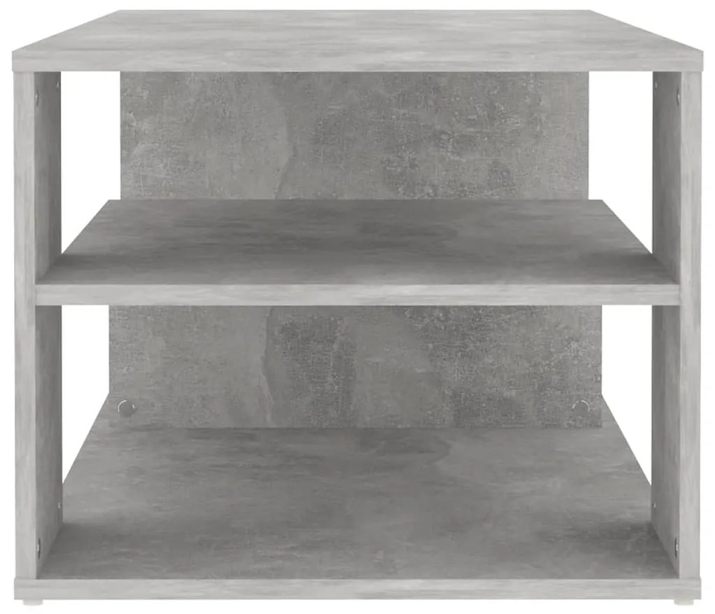 Betonszürke szerelt fa dohányzóasztal 100 x 50 x 40 cm