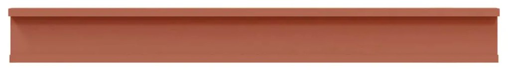 Falpolc polcokkal tárolóval 2 pcs Piros 80 x 9 x 3 cm Faanyag