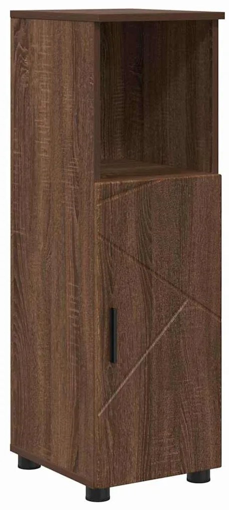 Fürdőszoba Székény ajtóval barna tölgy 30 x 35 x 95 cm Faanyag