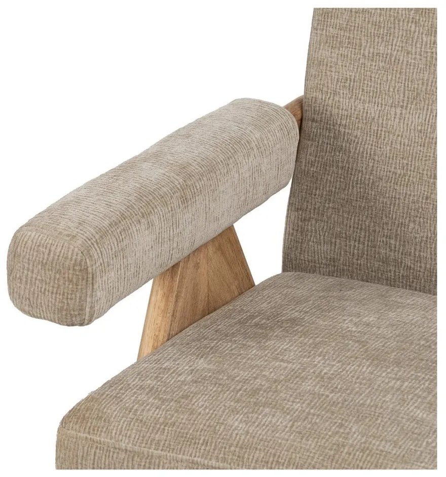 Bézs zsenília fotel Rest – Ixia
