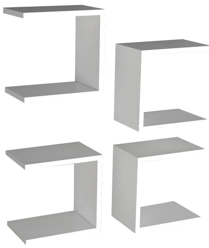 Fali polc Base - White