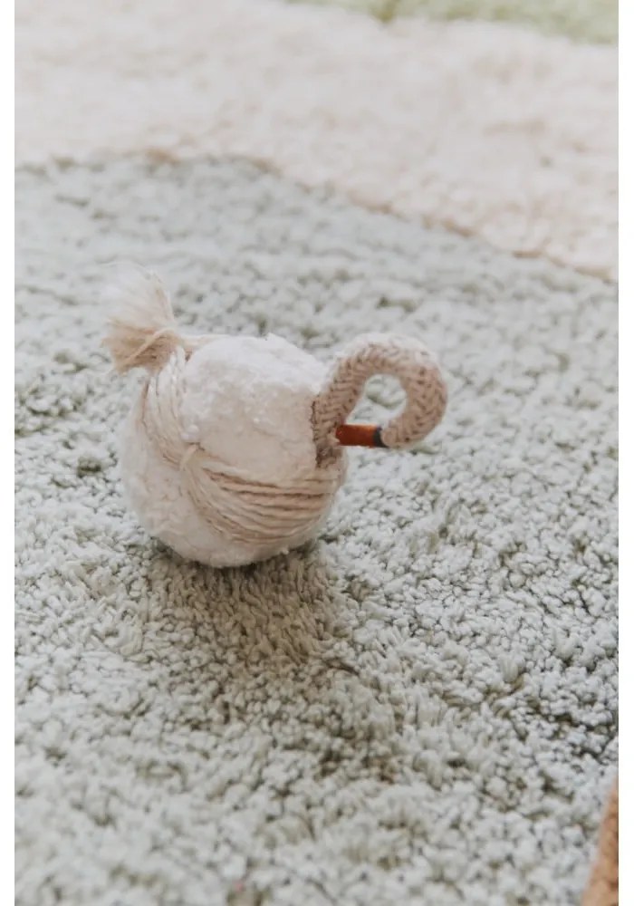 Zöld-krémszínű pamut gyerek játszószőnyeg 90x130 cm Hyde Park – Lorena Canals