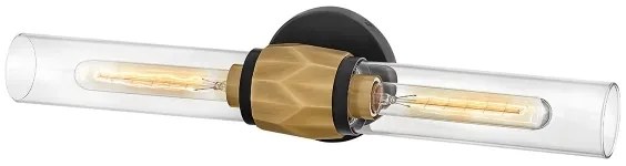 Hinkley HK-ELLISON2-BK-HB -Fürdőszobai lámpa ELLISON 2xE27/40W/230V IP44 arany