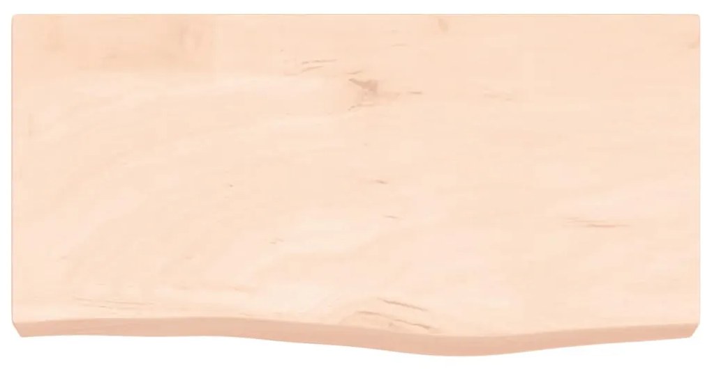 kezeletlen tömör tölgyfa fali polc 60x30x(2-6) cm