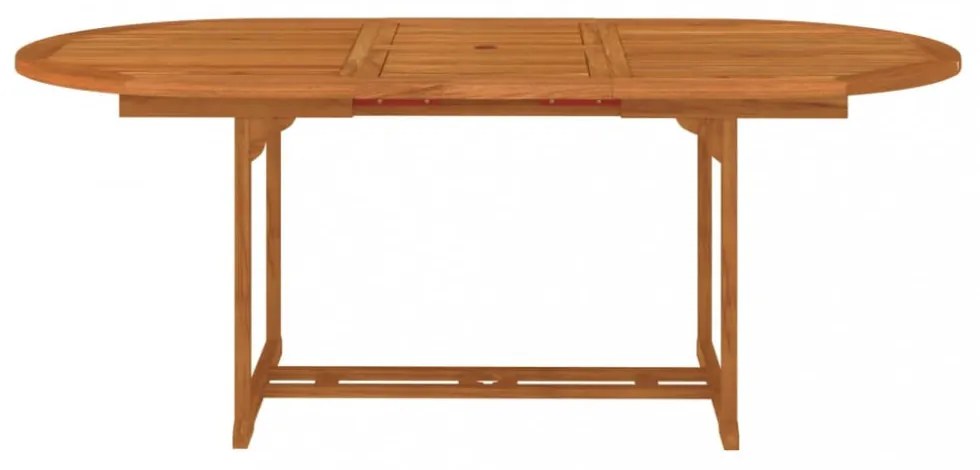 tömör eukaliptuszfa kerti asztal 200 x 100 x 75 cm