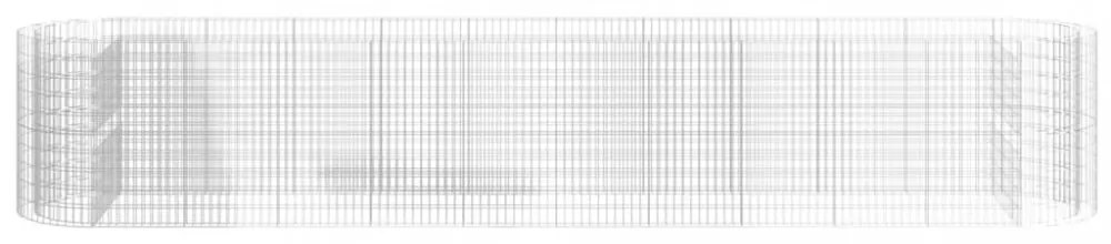 horganyzott vas gabion magaságyás 600x100x100 cm