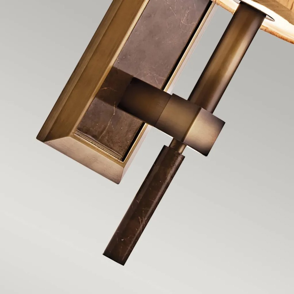 ELSTEAD KL-CELESTIAL1 CELESTIAL Kristály Fali Lámpa Antik bronz, Bézs E14 IP20