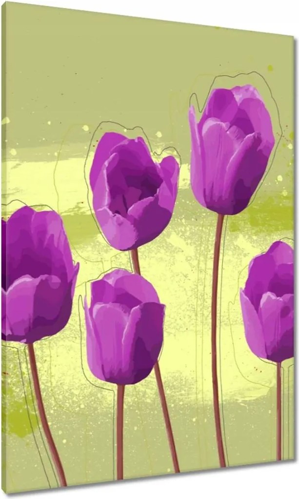 Vászonképek 70x100 Pipacsok Modern grafika